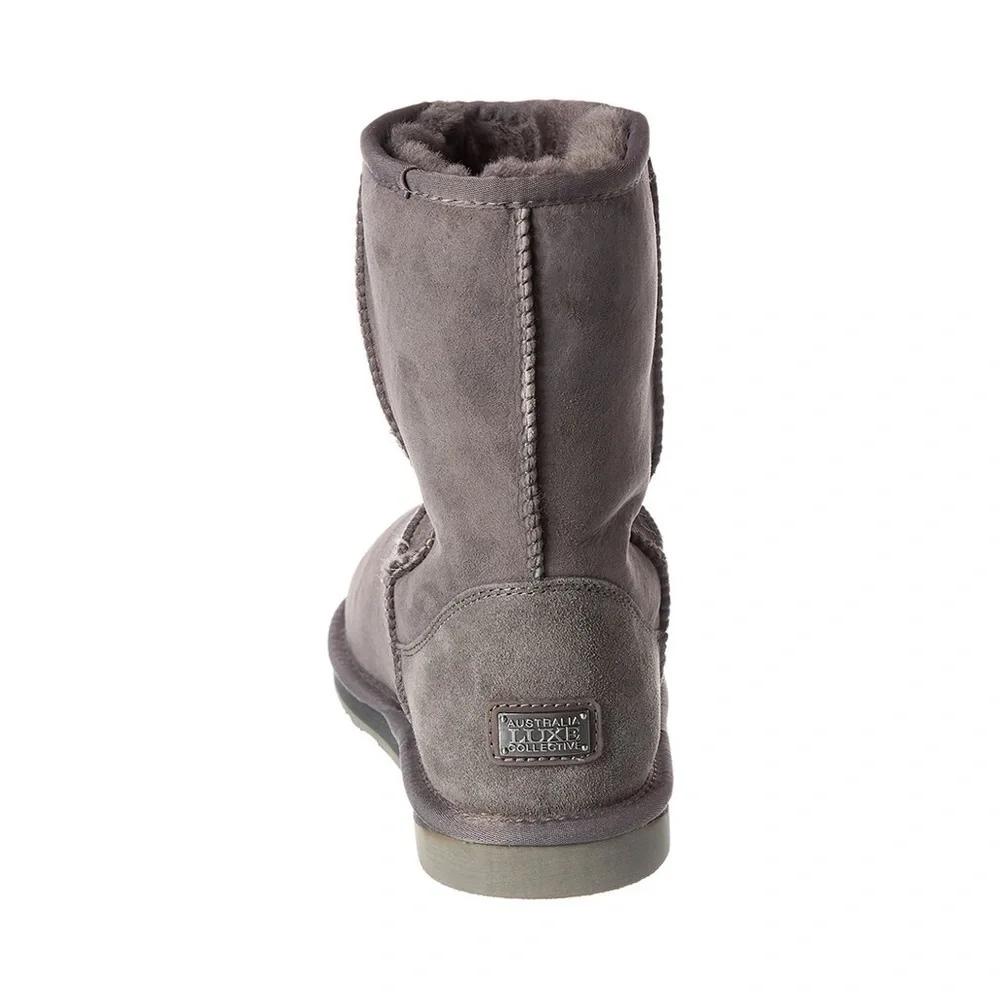 BRAND NEW Australia Luxe Collective Cosy Short Suede Boot/ GRAY